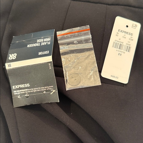 Express Editor Elegant Black Women's Pants size 8R - Picture 7 of 7